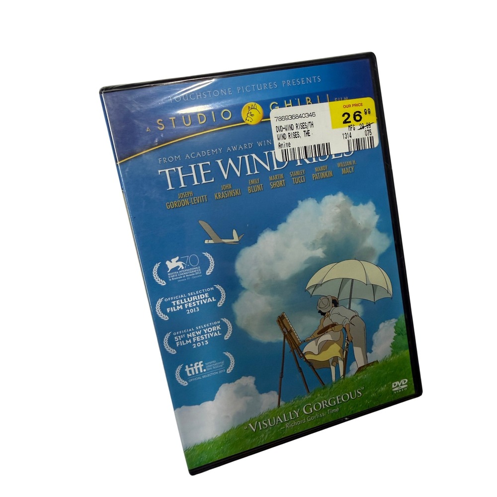 The Wind Rises Studio Ghibli Hayao Miyazaki DVD Animated Movie Touchstone